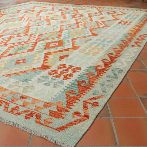 Handmade Afghan Kilim - 310161