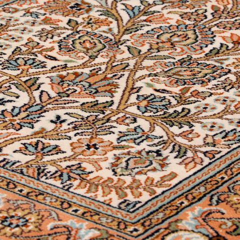 Handmade fine Kashmir silk rug - 310281