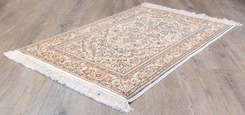 Handmade fine Kashmir silk rug - 310281