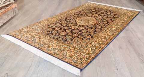 Handmade fine Kashmir silk rug - 310283