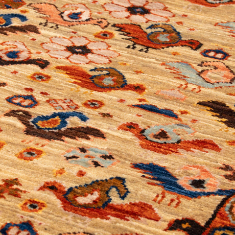 Handmade Afghan Shirvan short runner - 310352