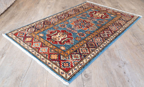Handmade fine Afghan Kazak rug - 310462