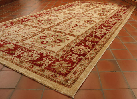 Fine handmade Afghan Ziegler wide runner - CB263194