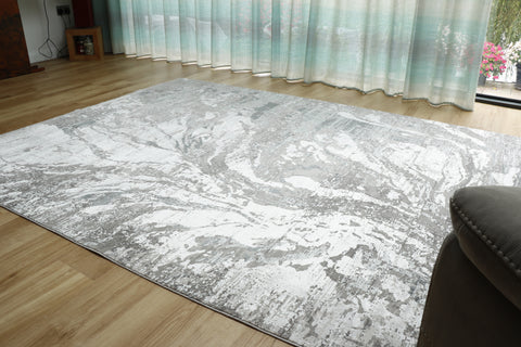 Woolknot Gooch luxury rug Abyss Frost Grey