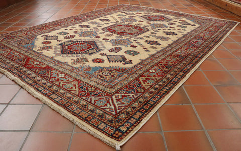Extra fine handmade Afghan Kazak rug - CB307785